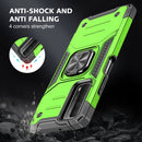 For Huawei P Smart(2021) / Y7a Magnetic Armor Shockproof TPU + PC Case with Metal Ring Holder(Green)