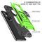 For Huawei Y9a Magnetic Armor Shockproof TPU + PC Case with Metal Ring Holder(Green)