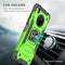 For Huawei Y9a Magnetic Armor Shockproof TPU + PC Case with Metal Ring Holder(Green)