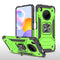 For Huawei Y9a Magnetic Armor Shockproof TPU + PC Case with Metal Ring Holder(Green)