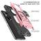 For Huawei Y9a Magnetic Armor Shockproof TPU + PC Case with Metal Ring Holder(Rose Gold)