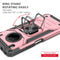 For Huawei Y9a Magnetic Armor Shockproof TPU + PC Case with Metal Ring Holder(Rose Gold)