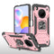 For Huawei Y9a Magnetic Armor Shockproof TPU + PC Case with Metal Ring Holder(Rose Gold)