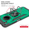 For Huawei Y9a Magnetic Armor Shockproof TPU + PC Case with Metal Ring Holder(Dark Green)