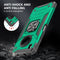 For Huawei Y9a Magnetic Armor Shockproof TPU + PC Case with Metal Ring Holder(Dark Green)