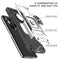 For Huawei Y9a Magnetic Armor Shockproof TPU + PC Case with Metal Ring Holder(Silver)