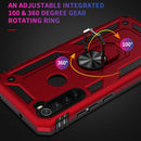 For Xiaomi Redmi Note 8 Armor Shockproof TPU + PC Protective Case with 360 Degree Rotation Holder(Black)