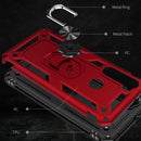 For Xiaomi Redmi Note 8 Armor Shockproof TPU + PC Protective Case with 360 Degree Rotation Holder(Silver)