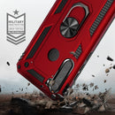 For Xiaomi Redmi Note 8 Armor Shockproof TPU + PC Protective Case with 360 Degree Rotation Holder(Silver)