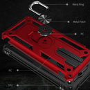 For Xiaomi Redmi Note 8 Pro Armor Shockproof TPU + PC Protective Case with 360 Degree Rotation Holder(Silver)