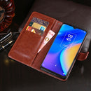 For TCL 20 SE idewei Crazy Horse Texture Horizontal Flip Leather Case with Holder & Card Slots & Wallet(White)