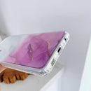 For Samsung Galaxy A32 5G Marble Texture TPU + PC Protective Case(White Blue)