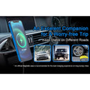 Mriowiz M-2002W 15W 360-degree Rotating MagSafe Magnetic Car Wireless Charger for iPhone 12 Series, with USB + USB-C / Type-C Data Cable, Cable Length: 1m