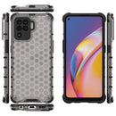 For OPPO A94 Shockproof Honeycomb PC + TPU Case(White)