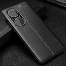For Huawei P50 Pro Litchi Texture TPU Shockproof Case(Black)