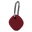 Location Tracker Anti-lost Portable Silicone Protective Case for Samsung Galaxy Smart Tag(Red Wine)