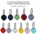 Location Tracker Anti-lost Portable Silicone Protective Case for Samsung Galaxy Smart Tag(Dark Blue)