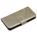 Totem Flower Embossed Horizontal Flip TPU + PU Leather Case with Holder & Card Slots & Wallet For iPhone 6(Gold)