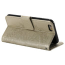 Totem Flower Embossed Horizontal Flip TPU + PU Leather Case with Holder & Card Slots & Wallet For iPhone 6(Gold)