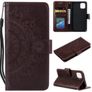 Totem Flower Embossed Horizontal Flip TPU + PU Leather Case with Holder & Card Slots & Wallet For iPhone 11 Pro(Brown)