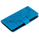 Totem Flower Embossed Horizontal Flip TPU + PU Leather Case with Holder & Card Slots & Wallet For iPhone 11 Pro(Blue)
