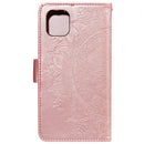 Totem Flower Embossed Horizontal Flip TPU + PU Leather Case with Holder & Card Slots & Wallet For iPhone 11 Pro(Rose Gold)