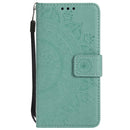 For LG G6 Totem Flower Embossed Horizontal Flip TPU + PU Leather Case with Holder & Card Slots & Wallet(Green)