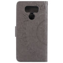For LG G6 Totem Flower Embossed Horizontal Flip TPU + PU Leather Case with Holder & Card Slots & Wallet(Grey)