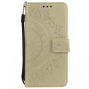 For LG G6 Totem Flower Embossed Horizontal Flip TPU + PU Leather Case with Holder & Card Slots & Wallet(Gold)