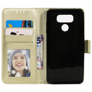 For LG G6 Totem Flower Embossed Horizontal Flip TPU + PU Leather Case with Holder & Card Slots & Wallet(Gold)