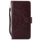 For LG G6 Totem Flower Embossed Horizontal Flip TPU + PU Leather Case with Holder & Card Slots & Wallet(Brown)
