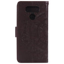 For LG G6 Totem Flower Embossed Horizontal Flip TPU + PU Leather Case with Holder & Card Slots & Wallet(Brown)