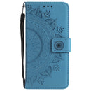 For LG G6 Totem Flower Embossed Horizontal Flip TPU + PU Leather Case with Holder & Card Slots & Wallet(Blue)