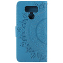 For LG G6 Totem Flower Embossed Horizontal Flip TPU + PU Leather Case with Holder & Card Slots & Wallet(Blue)