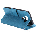 For LG G6 Totem Flower Embossed Horizontal Flip TPU + PU Leather Case with Holder & Card Slots & Wallet(Blue)