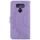 For LG G6 Totem Flower Embossed Horizontal Flip TPU + PU Leather Case with Holder & Card Slots & Wallet(Purple)