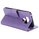For LG G6 Totem Flower Embossed Horizontal Flip TPU + PU Leather Case with Holder & Card Slots & Wallet(Purple)