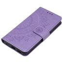 For LG G6 Totem Flower Embossed Horizontal Flip TPU + PU Leather Case with Holder & Card Slots & Wallet(Purple)