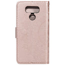 For LG G6 Totem Flower Embossed Horizontal Flip TPU + PU Leather Case with Holder & Card Slots & Wallet(Rose Gold)