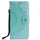 For Huawei Mate 20 Lite Totem Flower Embossed Horizontal Flip TPU + PU Leather Case with Holder & Card Slots & Wallet(Green)