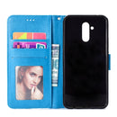 For Huawei Mate 20 Lite Totem Flower Embossed Horizontal Flip TPU + PU Leather Case with Holder & Card Slots & Wallet(Blue)