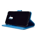 For Huawei Mate 20 Lite Totem Flower Embossed Horizontal Flip TPU + PU Leather Case with Holder & Card Slots & Wallet(Blue)