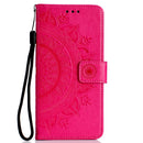 For Huawei Mate 20 Lite Totem Flower Embossed Horizontal Flip TPU + PU Leather Case with Holder & Card Slots & Wallet(Red)