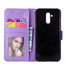 For Huawei Mate 20 Lite Totem Flower Embossed Horizontal Flip TPU + PU Leather Case with Holder & Card Slots & Wallet(Purple)