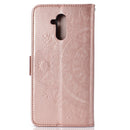 For Huawei Mate 20 Lite Totem Flower Embossed Horizontal Flip TPU + PU Leather Case with Holder & Card Slots & Wallet(Rose Gold)