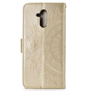 For Huawei Mate 20 Lite Totem Flower Embossed Horizontal Flip TPU + PU Leather Case with Holder & Card Slots & Wallet(Gold)