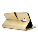 For Huawei Mate 20 Lite Totem Flower Embossed Horizontal Flip TPU + PU Leather Case with Holder & Card Slots & Wallet(Gold)