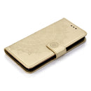 For Huawei Mate 20 Lite Totem Flower Embossed Horizontal Flip TPU + PU Leather Case with Holder & Card Slots & Wallet(Gold)