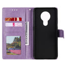 For Nokia 5.3 Totem Flower Embossed Horizontal Flip TPU + PU Leather Case with Holder & Card Slots & Wallet(Purple)