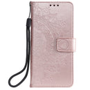 For Nokia 5.3 Totem Flower Embossed Horizontal Flip TPU + PU Leather Case with Holder & Card Slots & Wallet(Rose Gold)